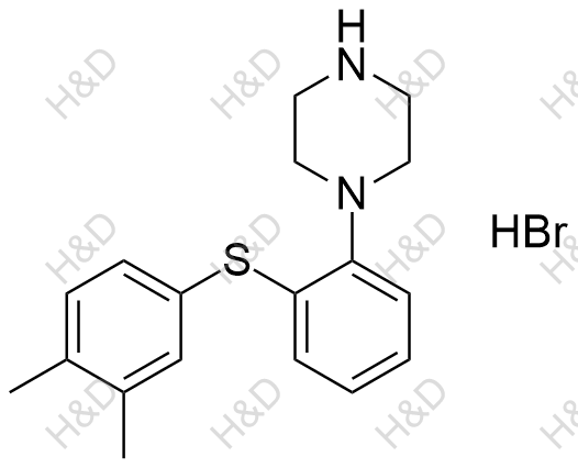 沃替西汀雜質(zhì)6(氫溴酸鹽),1-(2-((3,4-dimethylphenyl)thio)phenyl)piperazine hydrobromide