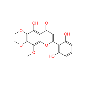 5,2',6'-二羥基-6,7,8-三甲氧基黃酮，98187-98-5，5,2',6'-Trihydroxy-6,7,8-trimethoxyflavone。天然產物，中藥對照品。