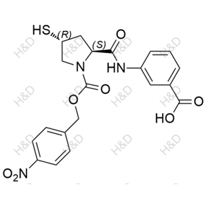 厄他培南雜質(zhì)15,3-((2S,4R)-4-mercapto-1-(((4-nitrobenzyl)oxy)carbonyl)pyrrolidine-2-carboxamido)benzoic acid