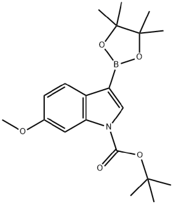 1-BOC-6-METHOXYINDOLE-3-BORONIC ACID, PINACOL ESTER,1-Boc-6-Methoxyindole-3-boronic acid, pinacol ester