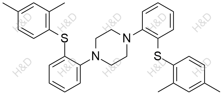 沃替西汀杂质32,1,4-bis(2-((2,4-dimethylphenyl)thio)phenyl)piperazine