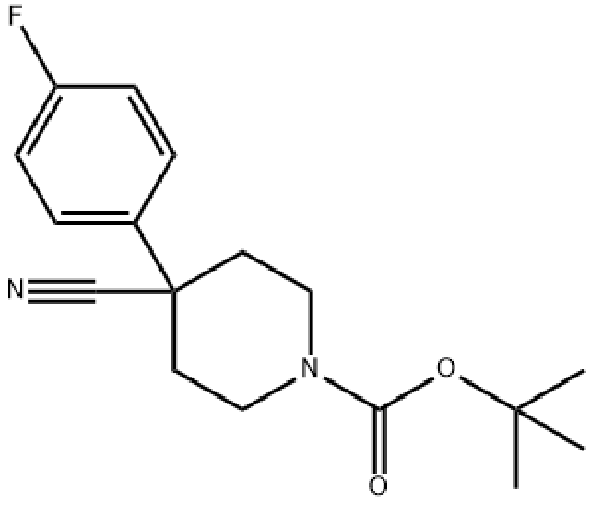 4-氰基-4-(4-氟苯基)哌啶-1-羧酸叔丁酯,Tert-Butyl 4-Cyano-4-(4-Fluorophenyl)Piperidine-1-Carboxylate