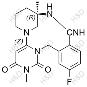 曲格列汀雜質(zhì)24,(9R)-14-fluoro-11-imino-2,9-dimethyl-6,7,8,9,10,11-hexahydro-5,9-methanobenzo[j]pyrimido[1,6-a][1,3,8]triazacyclododecine-1,3(2H,16H)-dione