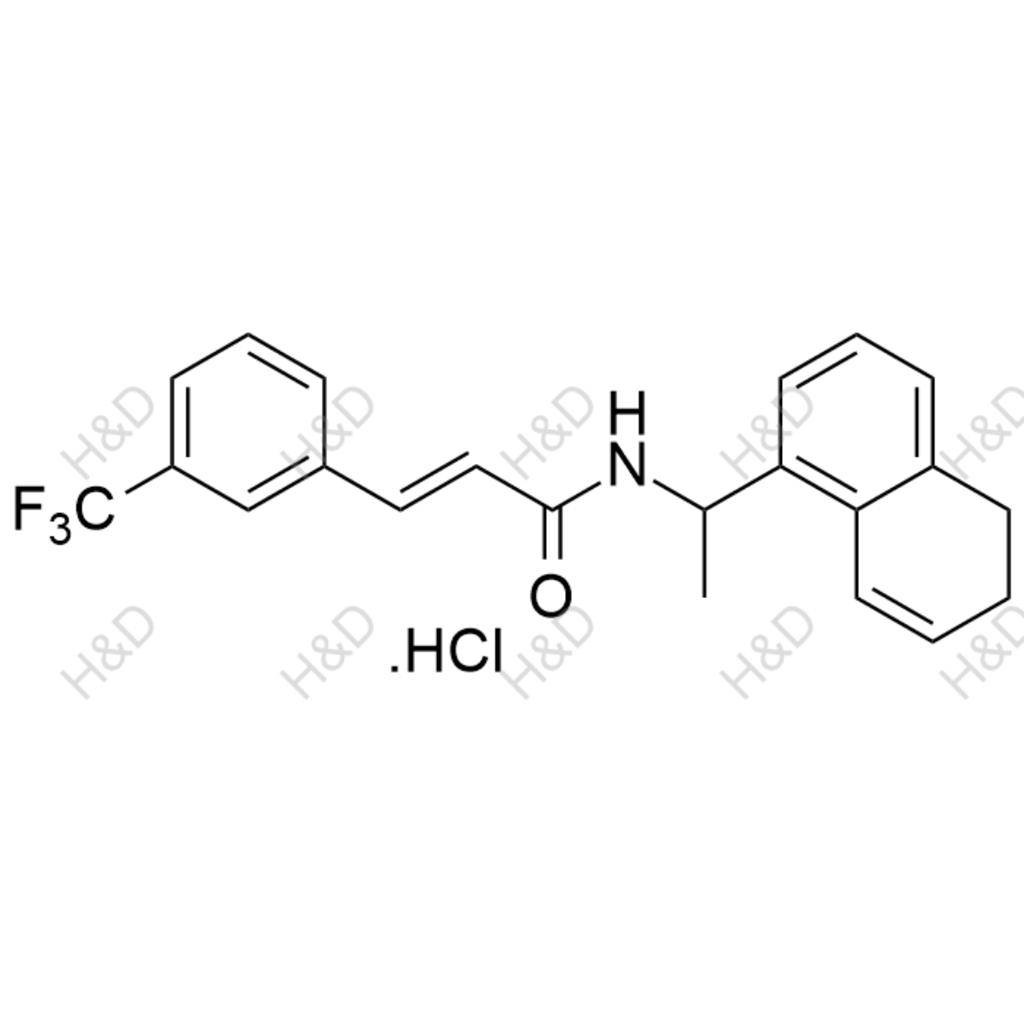 西那卡塞雜質(zhì)18,(E)-N-(1-(5,6-dihydronaphthalen-1-yl)ethyl)-3-(3-(trifluoromethyl)phenyl)acrylamide hydrochloride