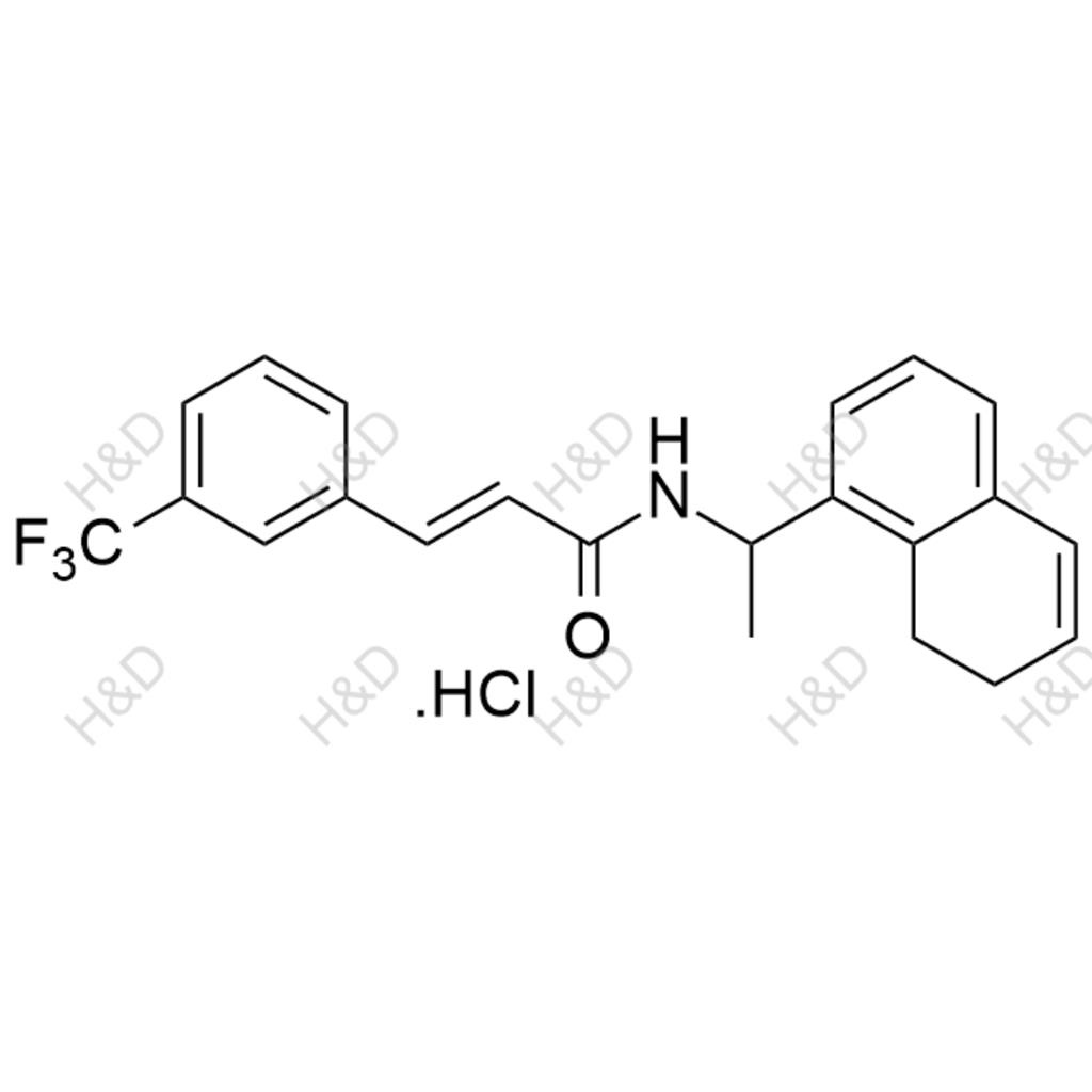 西那卡塞雜質(zhì)19,(E)-N-(1-(7,8-dihydronaphthalen-1-yl)ethyl)-3-(3-(trifluoromethyl)phenyl)acrylamide hydrochloride