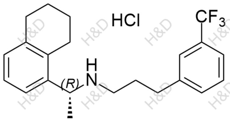 西那卡塞雜質(zhì)70(鹽酸鹽),(R)-N-(1-(5,6,7,8-tetrahydronaphthalen-1-yl)ethyl)-3-(3-(trifluoromethyl)phenyl)propan-1-amine hydrochloride