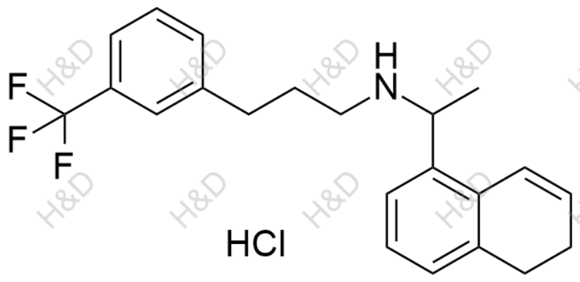 西那卡塞雜質(zhì)75(鹽酸鹽),N-(1-(5,6-dihydronaphthalen-1-yl)ethyl)-3-(3-(trifluoromethyl)phenyl)propan-1-amine hydrochloride