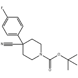 4-氰基-4-(4-氟苯基)哌啶-1-羧酸叔丁酯,Tert-Butyl 4-Cyano-4-(4-Fluorophenyl)Piperidine-1-Carboxylate