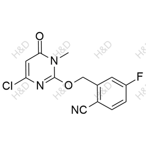 曲格列汀雜質(zhì)17,2-(((4-chloro-1-methyl-6-oxo-1,6-dihydropyrimidin-2-yl)oxy)methyl)-4-fluorobenzonitrile