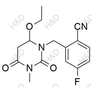 曲格列汀雜質(zhì)31,2-((6-ethoxy-3-methyl-2,4-dioxotetrahydropyrimidin-1(2H)-yl)methyl)-4-fluorobenzonitrile