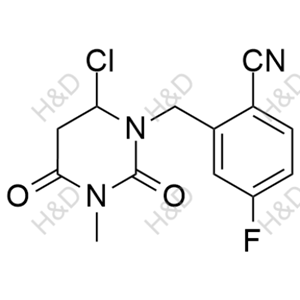 曲格列汀雜質(zhì)32,2-((6-chloro-3-methyl-2,4-dioxotetrahydropyrimidin-1(2H)-yl)methyl)-4-fluorobenzonitrile