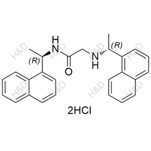 西那卡塞雜質(zhì)67(雙鹽酸鹽),N-((R)-1-(naphthalen-1-yl)ethyl)-2-(((R)-1-(naphthalen-1-yl)ethyl)amino)acetamide dihydrochloride