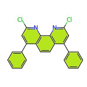 2,9-二氯-4,7-二苯基-1,10-菲啉,2,9-dichloro-4,7-diphenyl-1,10-phenanthroline