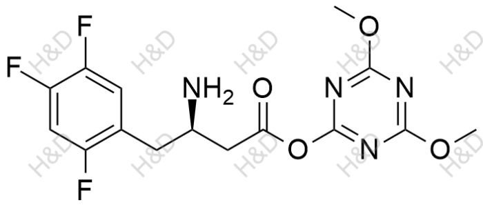 西格列汀雜質(zhì)74,(R)-4,6-dimethoxy-1,3,5-triazin-2-yl 3-amino-4-(2,4,5-trifluorophenyl)butanoate