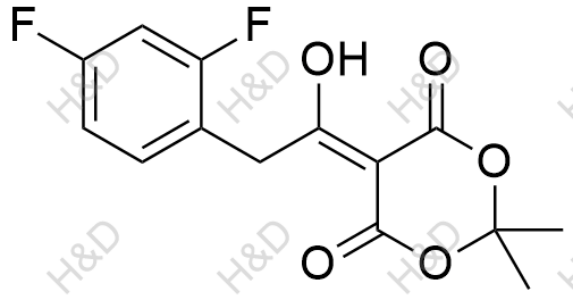 西格列汀雜質(zhì)80,5-(2-(2,4-difluorophenyl)-1-hydroxyethylidene)-2,2-dimethyl-1,3-dioxane-4,6-dione