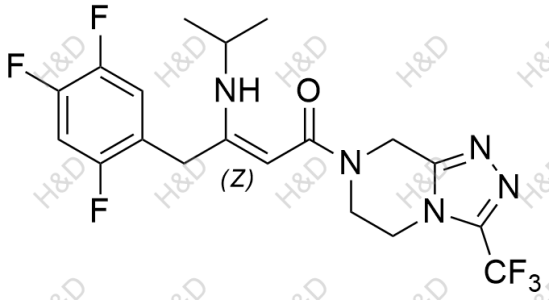 西格列汀雜質(zhì)85,(Z)-3-(isopropylamino)-1-(3-(trifluoromethyl)-5,6-dihydro-[1,2,4]triazolo[4,3-a]pyrazin-7(8H)-yl)-4-(2,4,5-trifluorophenyl)but-2-en-1-one