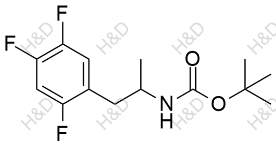 西格列汀雜質(zhì)97,tert-butyl (1-(2,4,5-trifluorophenyl)propan-2-yl)carbamate