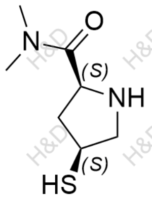 美羅培南雜質(zhì)11,(2S,4S)-4-mercapto-N,N-dimethylpyrrolidine-2-carboxamide