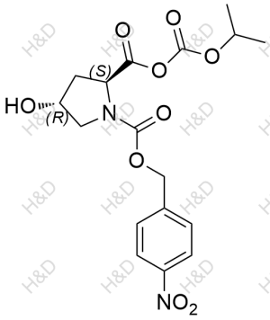 美羅培南雜質(zhì)19,(2S,4R)-4-hydroxy-1-(((4-nitrobenzyl)oxy)carbonyl)pyrrolidine-2-carboxylic (isopropyl carbonic) anhydride