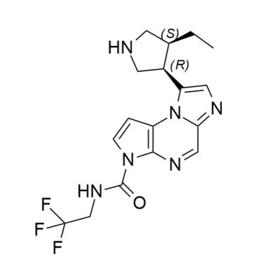 8-((3R, 4S)-4-乙基吡咯烷-3-基)-N-(2,2,2-三氟乙基)-3H-咪唑并[1,2-a]吡咯并[2,3-e]吡嗪-3-甲酰胺,8-((3R,4S)-4-ethylpyrrolidine-3-yl)-N-(2,2,2-trifluoroethyl)-3H-imidazo[1,2-a]pyrrolo[2,3-e]pyrazine-3-carboxamide