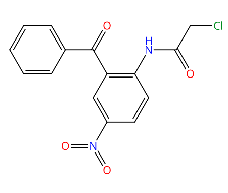 2-氯乙酰胺基-5-硝基二苯甲酮,N-(2-benzoyl-4-nitrophenyl)-2-chloroacetamide