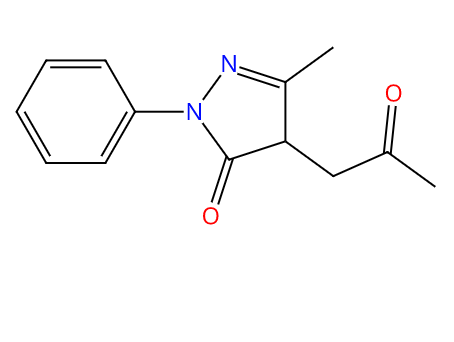 2,4-Dihydro-5-methyl-4-(2-oxopropyl)-2-phenyl-3H-pyrazol-3-one,2,4-Dihydro-5-methyl-4-(2-oxopropyl)-2-phenyl-3H-pyrazol-3-one