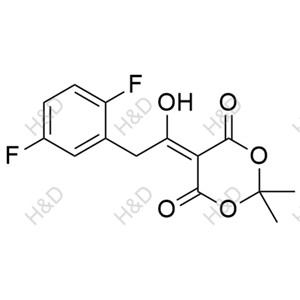 西格列汀雜質(zhì)79,5-(2-(2,5-difluorophenyl)-1-hydroxyethylidene)-2,2-dimethyl-1,3-dioxane-4,6-dione