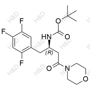 西格列汀雜質96,(R)-tert-butyl (4-morpholino-4-oxo-1-(2,4,5-trifluorophenyl)butan-2-yl)carbamate