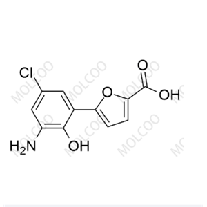 5-(3-氨基-5-氯-2-羥基苯基)呋喃-2-羧酸,5-(3-amino-5-chloro-2-hydroxyphenyl)furan-2-carboxylic acid