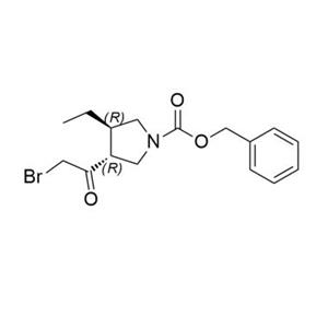 （3R，4R）-3-（2-溴乙?；?4-乙基吡咯烷-1-甲酸芐酯