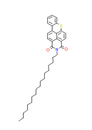 2-辛基-1H-噻二暗并[2,1,9-減]異喹啉-1,3(2H)-二酮,2-Octadecyl-1H-benzo[3,4]isothiochromeno[7,8,1-def]isoquinoline-1 ,3(2H)-dione