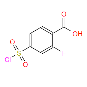 4-(氯磺酰基)-2-氟苯甲酸,4-(chlorosulfonyl)-2-fluorobenzoic acid