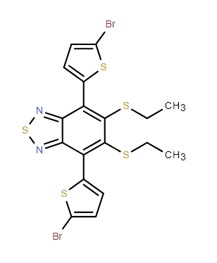 2,1,3-Benzothiadiazole, 4,7-bis(5-bromo-2-thienyl)-5,6-bis(ethylthio)-,2,1,3-Benzothiadiazole, 4,7-bis(5-bromo-2-thienyl)-5,6-bis(ethylthio)-