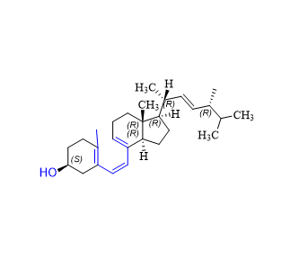 維生素D2雜質(zhì)15,(S)-3-((Z)-2-((1R,3aR,7aR)-1-((2R,5R,E)-5,6-dimethylhept-3-en-2-yl)-7a-methyl-2,3,3a,6,7,7a-hexahydro-1H-inden-4-yl)vinyl)-4-methylcyclohex-3-en-1-ol