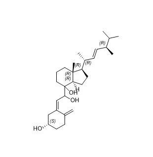 度骨化醇雜質(zhì)07,(1R,3aR,7aR)-1-((2R,5R,E)-5,6-dimethylhept-3-en-2-yl)-4-((Z)-1-hydroxy-2-((S)-5-hydroxy-2-methylenecyclohexylidene)ethyl)-7a-methyloctahydro-1H-inden-4-ol