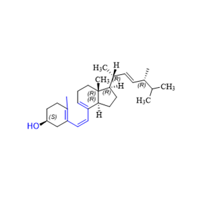 維生素D2雜質(zhì)15,(S)-3-((Z)-2-((1R,3aR,7aR)-1-((2R,5R,E)-5,6-dimethylhept-3-en-2-yl)-7a-methyl-2,3,3a,6,7,7a-hexahydro-1H-inden-4-yl)vinyl)-4-methylcyclohex-3-en-1-ol