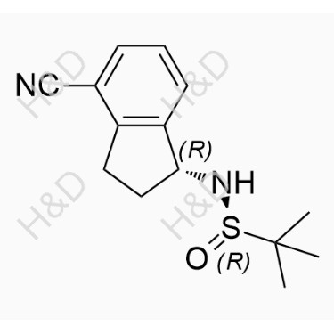 奧扎莫德雜質31,(R)-N-((R)-4-cyano-2,3-dihydro-1H-inden-1-yl)-2-methylpropane-2-sulfinamide