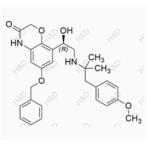 奧達(dá)特羅雜質(zhì)12,(R)-6-(benzyloxy)-8-(1-hydroxy-2-((1-(4-methoxyphenyl)-2-methylpropan-2-yl)amino)ethyl)-2H-benzo[b][1,4]oxazin-3(4H)-one