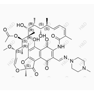 利福平EP雜質(zhì)A,1,4-dideoxy-1,4-dihydro-3-[ [(4-methyl-1-piperazinyl)imino]methyl]-1,4-dioxo- Rifamycin