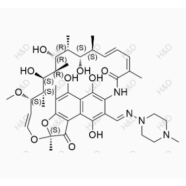 25-脫乙酰利福平,25-O-deacetyl-3-[[(4-methyl-1-piperazinyl)imino]methyl]- Rifamycin