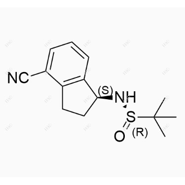 奧扎莫德雜質(zhì)33,(R)-N-((S)-4-cyano-2,3-dihydro-1H-inden-1-yl)-2-methylpropane-2-sulfinamide