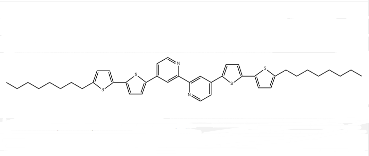 4，4'-雙（5'-辛基-2,2'-聯(lián)噻吩-5-基）-2,2'-聯(lián)吡啶,4,4'-bis(5'-octyl-2.2'-bithiophen-5-yl)-2,2'-bipyridine