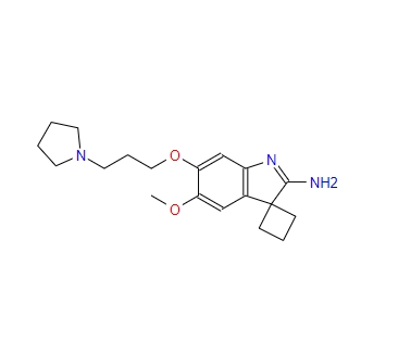 5'-甲氧基-6'-(3-(吡咯烷-1-基)丙氧基)螺[環(huán)丁烷-1,3'-吲哚] -2'-胺,A 366