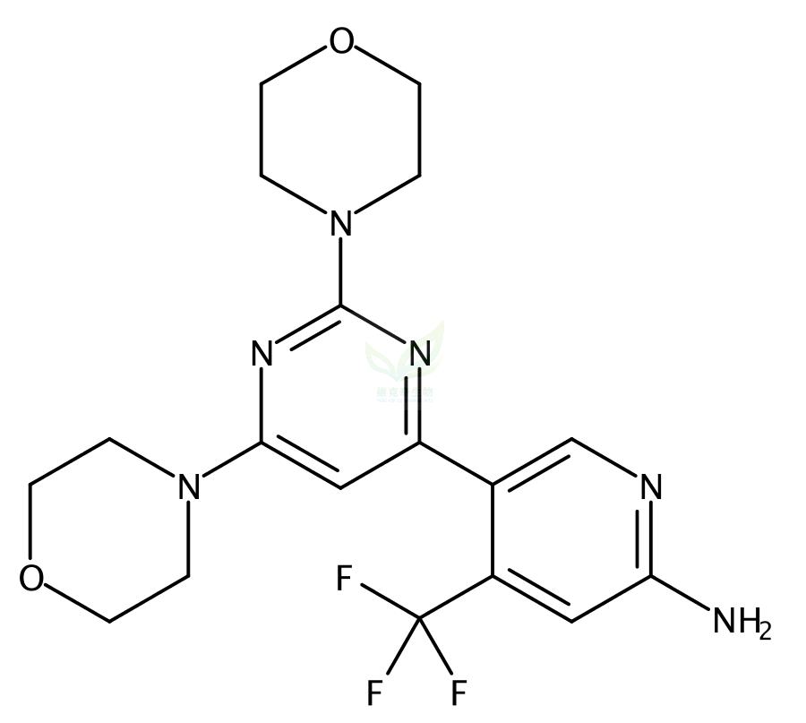 5-[2,6-二(4-嗎啉基)-4-嘧啶基]-4-(三氟甲基)-2-吡啶胺,BKM120