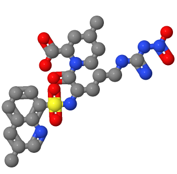 阿加曲班中間體,2-PIPERIDINECARBOXYLIC ACID, 1-[5-[IMINO(NITROAMINO)METHYL]AMINO]-2-[[(3-METHYL-8-QUINOLINYL)SULFONYL]AMINO]-1-OXOPENTYL]-4-METHYL-,[2R-[1(S*), 2ALPHA, 4BETA]]-