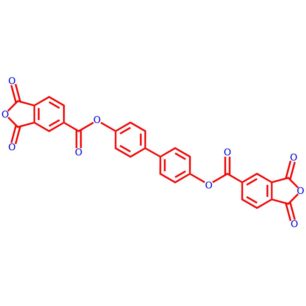 對(duì)-亞聯(lián)苯基-雙苯偏三酸酯二酐,5-Isobenzofurancarboxylic acid, 1,3-dihydro-1,3-dioxo-, 5,5'-[1,1'-biphenyl]-4,4'-diyl ester