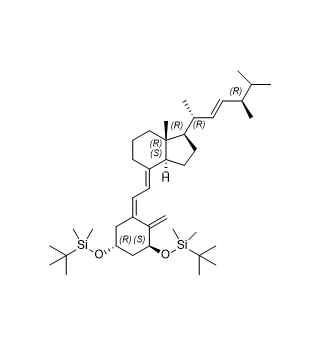 度骨化醇雜質(zhì) 10,(((1R,3S,Z)-5-(2-((1R,3aS,7aR,E)-1-((2R,5R,E)-5,6-dimethylhept- 3-en-2-yl)-7a-methyloctahydro-4H-inden-4-ylidene)ethylidene)-4- methylenecyclohexane-1,3-diyl)bis(oxy))bis(tert-butyldimethylsilane)