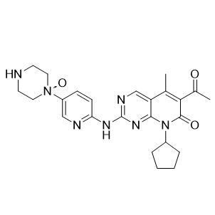 帕布昔利布雜質(zhì)F（單體）,1-(6-((6-acetyl-8-cyclopentyl-5-methyl-7-oxo-7,8-dihydropyrido[2,3-d]pyrimidin-2-yl)amino)pyridin-3-yl)piperazine 1-oxide