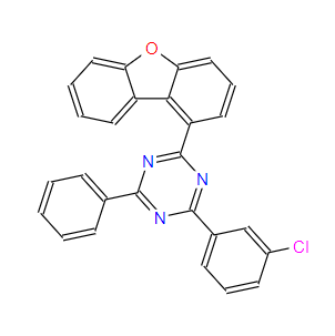 2-(3-氯苯基)-4-(1-二苯并呋喃基)-6-苯基-1,3,5-三嗪,1,3,5-Triazine, 2-(3-chlorophenyl)-4-(1-dibenzofuranyl)-6-phenyl-