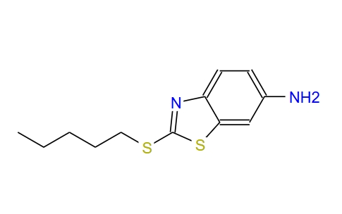 2-(戊基硫烷基)-1,3-苯噻唑-6-胺,2-(pentylsulfanyl)-1,3-benzothiazol-6-amine